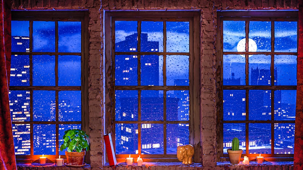 Rainy City Window Ambience thumbnail